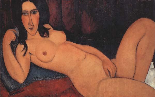 Amedeo Modigliani Reclining Nude with Loose Hair (mk38) oil painting image